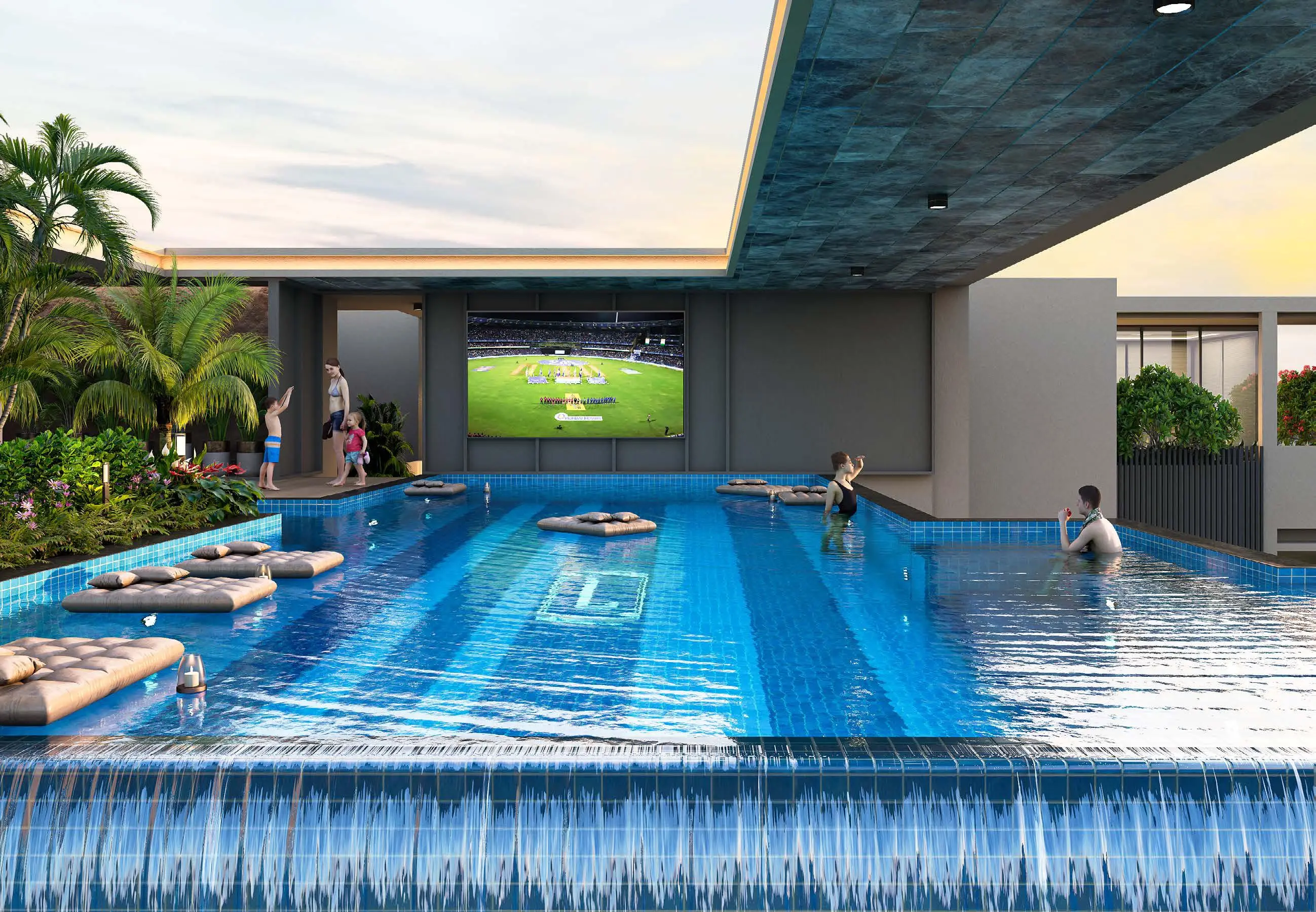 Sobha Hennur swimming pool amenity